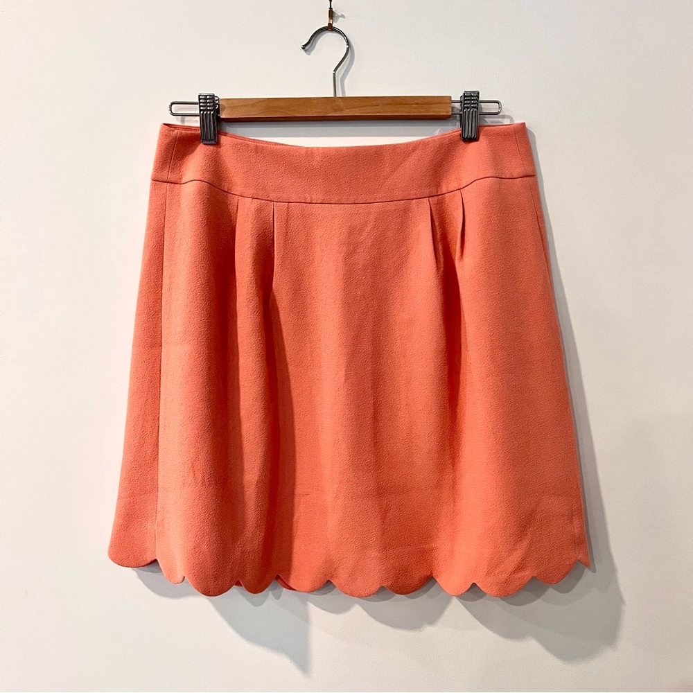LOFT Scalloped Coral Skirt